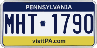 PA license plate MHT1790