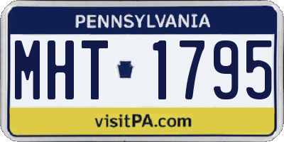PA license plate MHT1795