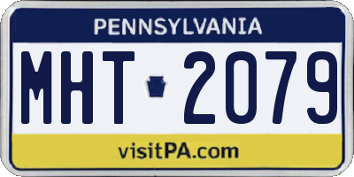 PA license plate MHT2079