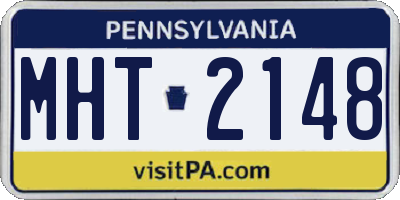 PA license plate MHT2148