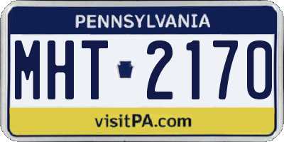 PA license plate MHT2170
