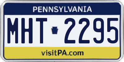 PA license plate MHT2295