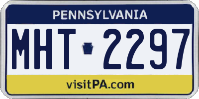 PA license plate MHT2297