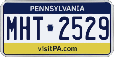 PA license plate MHT2529