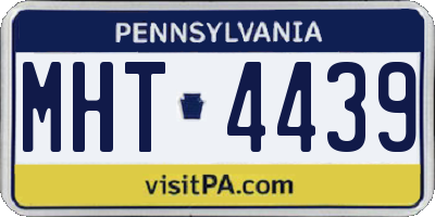 PA license plate MHT4439