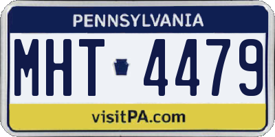 PA license plate MHT4479