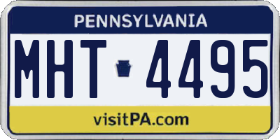 PA license plate MHT4495