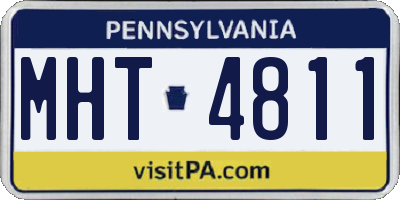 PA license plate MHT4811