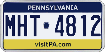 PA license plate MHT4812