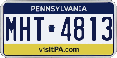 PA license plate MHT4813