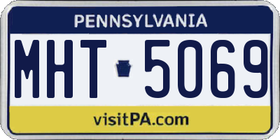 PA license plate MHT5069