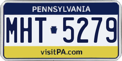 PA license plate MHT5279