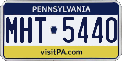 PA license plate MHT5440
