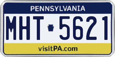 PA license plate MHT5621