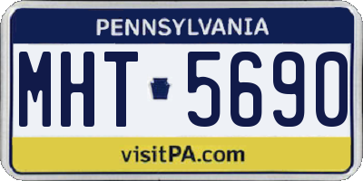 PA license plate MHT5690