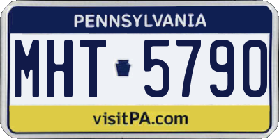 PA license plate MHT5790