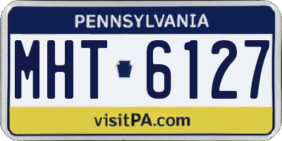 PA license plate MHT6127