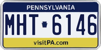 PA license plate MHT6146