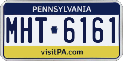 PA license plate MHT6161