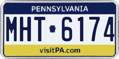 PA license plate MHT6174