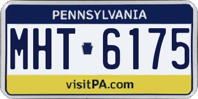 PA license plate MHT6175