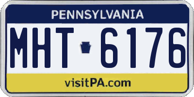 PA license plate MHT6176
