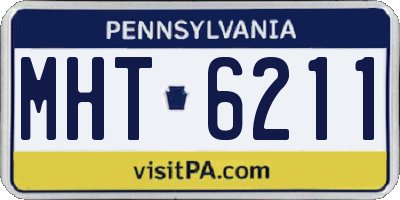 PA license plate MHT6211