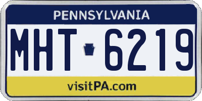 PA license plate MHT6219
