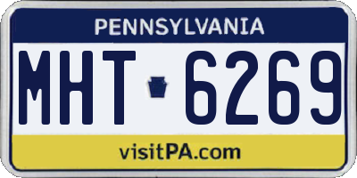 PA license plate MHT6269