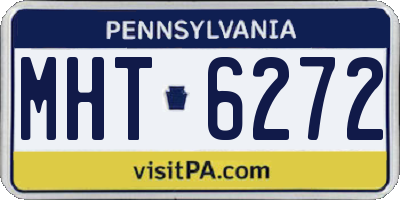 PA license plate MHT6272