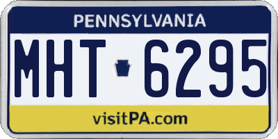PA license plate MHT6295