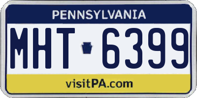 PA license plate MHT6399