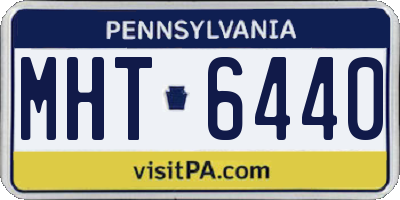 PA license plate MHT6440