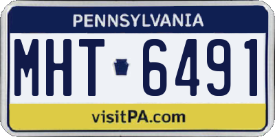 PA license plate MHT6491