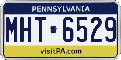 PA license plate MHT6529