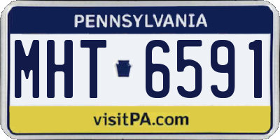 PA license plate MHT6591