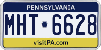 PA license plate MHT6628