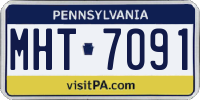PA license plate MHT7091