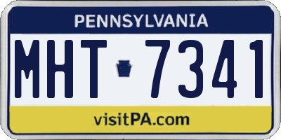 PA license plate MHT7341