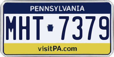 PA license plate MHT7379