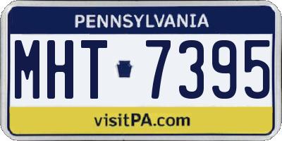 PA license plate MHT7395