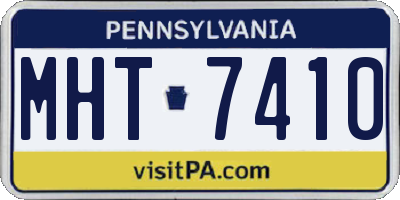 PA license plate MHT7410