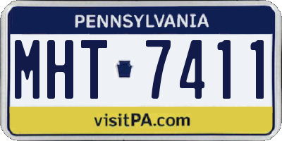 PA license plate MHT7411