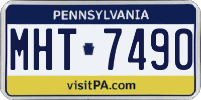 PA license plate MHT7490