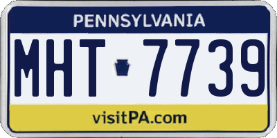 PA license plate MHT7739