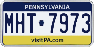 PA license plate MHT7973