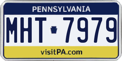 PA license plate MHT7979