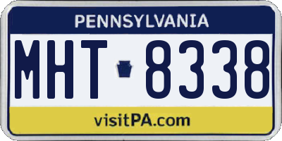 PA license plate MHT8338