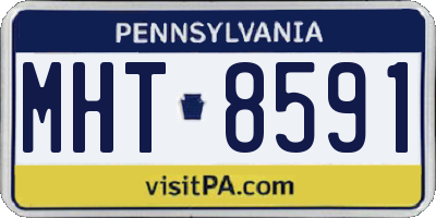 PA license plate MHT8591