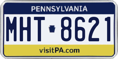 PA license plate MHT8621